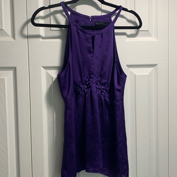 The Limited Purple Key Hole Blouse - Picture 1 of 13